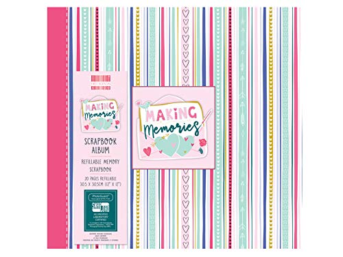First Edition Fealb096 12”X12” Scrapbook Album-Making Memories-Jessica Hogarth-20 Pages, Snapload Photoguard, Refillable, Acid, Lignin & Pvc Free, Multicolor, One Size
