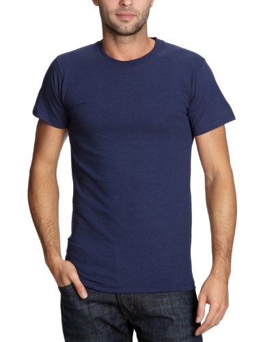 Fruit of the Loom Heavy Cotton - Camiseta para hombre, tamaño 56 (XXL), color azul