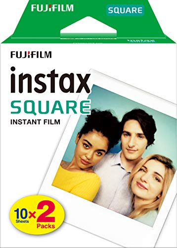 Fujifilm instax Square, película instantánea borde blanco, 2 x 10 fotos