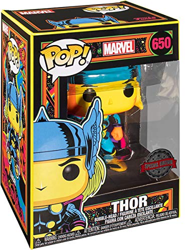 Funko- Pop Marvel Black Light Thor Juguete Coleccionable, Multicolor (48847)