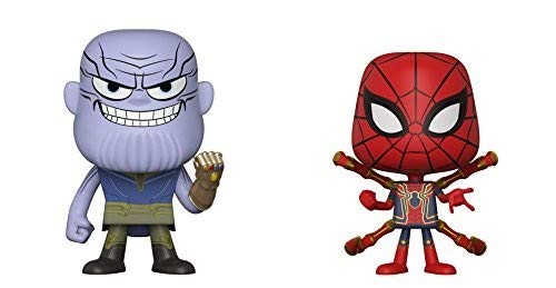 Funko Pop! Marvel: Figura de Vinilo de los Vengadores Infinity War - Thanos y Iron Spider