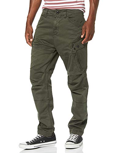 G-STAR RAW Roxic Tapered Cargo Pantalones, Gris (Asfalt 4893-995), 32W / 34L para Hombre