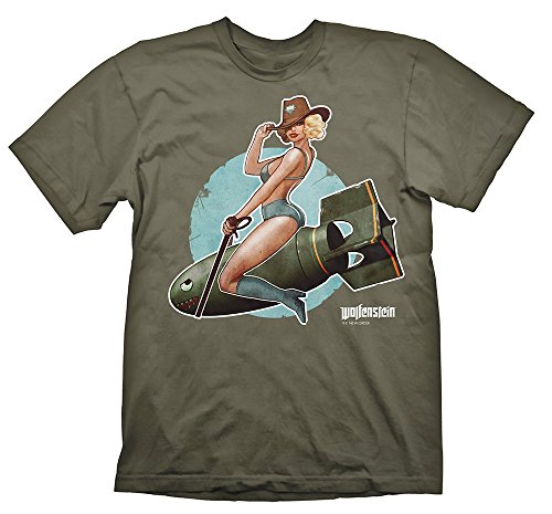 Gaya Entertainment Wolfenstein Pinup Camiseta, Multicolor (Multicolor 001), XXX-Large (Tamaño del Fabricante:S) para Hombre