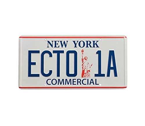 Ghostbusters 2 ECTO-1A 1959 Cadillac Hearse Nueva York Réplica Prop Placa de Licencia