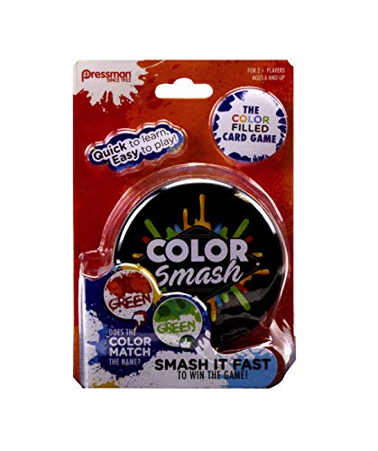 Goliath Games Smash, Cartas rápido y Divertido Juego de coordinación de Colores, Fiestas Familiares para niños Mayores de 6 años, Multicolor (3015)