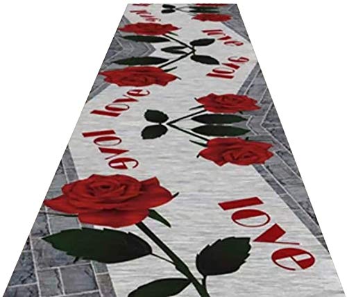 Hallway Runner Resistente Pila Cuttable Suave 3D Impreso Alfombra Parvulario entradas de alfombras Corredor Gran Corredor (Color : A, Size : 0.8×8m)