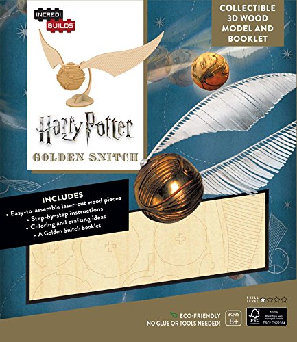 Incredibuilds. Harry Potter. Golden Snitch 3D Wood: Golden Snitch 3D Wood Model and Booklet
