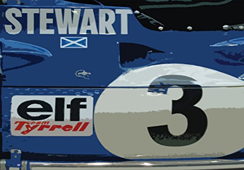 Jackie Stewart Tyrrell Ford 001 Tarjeta de felicitación