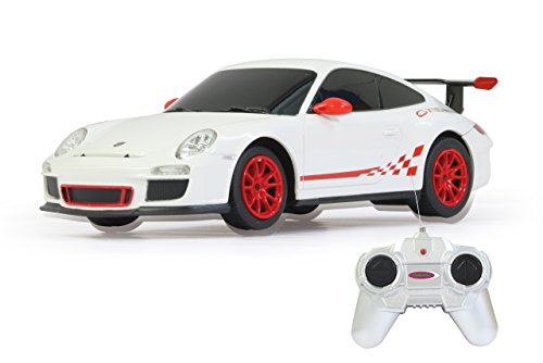 Jamara 404096 Porsche GT3 RS - Coche radio control (escala 1:24, 27 MHz), color blanco [importado de Alemania] , color/modelo surtido