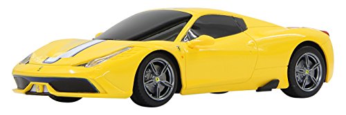 Jamara- Ferrari 458 Speciale A Vehículos de Control Remoto, Color amarillo (405032) , color/modelo surtido