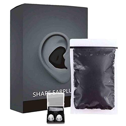 Juyuntong Putty Shaping Earplugs, Custom Moldable Soft Noise Cancelling Ear Plugs - Comfortable Hearing Protection, for Health Care Sleep Quality 60pcs/Box (Black)