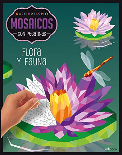Kaleidoscopio. Mosaicos pegatinas adultos. Flora y fauna