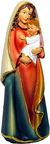 Kaltner Präsente - Figura decorativa de madre de Dios, María Madonna con Jesús, altura moderna (12 cm)