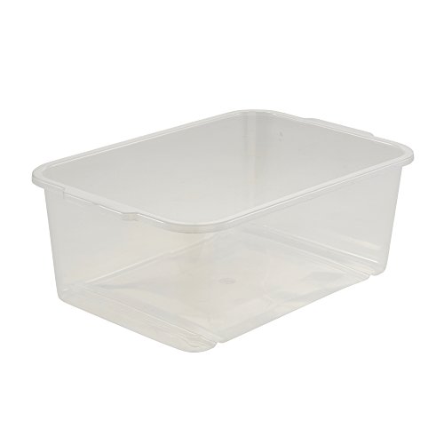 keeeper Caja de almacenaje, Plástico resistente (PP), 4,5 l, 30 x 20 x 11 cm, Wilma, Transparente neutro