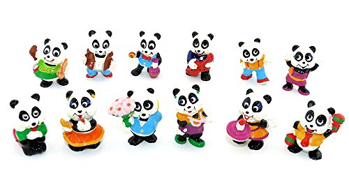 Kinder Überraschung 12 niedliche Figuren Der Panda Party