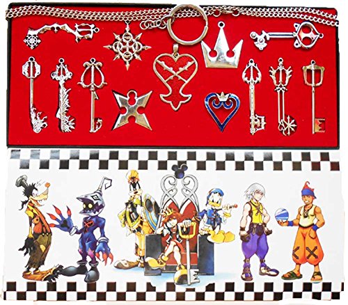 Kit de cadenas y llaves de Daiendi Kingdom Hearts, 13 piezas
