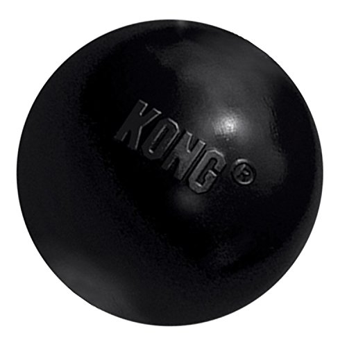 KONG - Extreme Ball - Juguete de Caucho para mandíbulas potentes, Negro - para Perros Pequeños