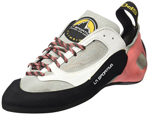 La Sportiva 10WGC, Zapatos de Escalada para Mujer, Multicolor (Grey/Coral 000), 37.5 EU