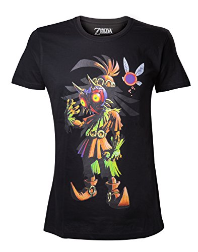 Legend of Zelda Nintendo Legend Of Zelda Men's Skull Kid Majoras Mask T-shir-camiseta Hombre, Negro (Schwarz), Medium