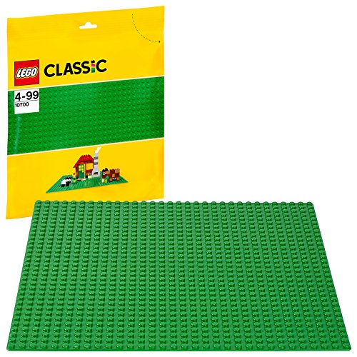 LEGO Classic - Base de Color Verde, Juguete de Construcción que Mide 25 centímetros de Lado, Genial para Complementar Todos tus Sets y Juegos (10700)