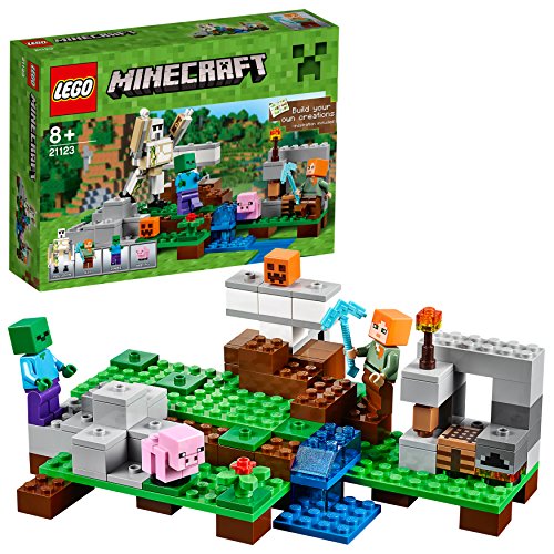 LEGO Minecraft - El Gólem de Hierro, Juguete de Construcción Basado en el VideoJuego (21123)