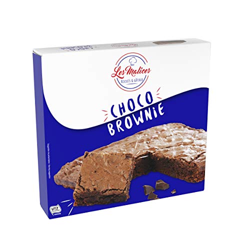 Les Malices - Choco Brownie 8 pastelles x 285 gr tamaño de la familia - hecho en Francia