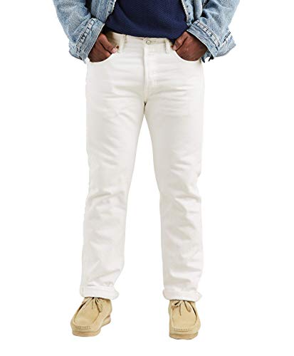 Levi's 501 Original Fit Jeans Vaqueros, Optic White, 44W / 32L para Hombre