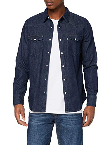 Levi's Barstow Western Standard Camisa, Blue (Red Cast Rinse Marbled T2 H2 19 0000), X-Large para Hombre