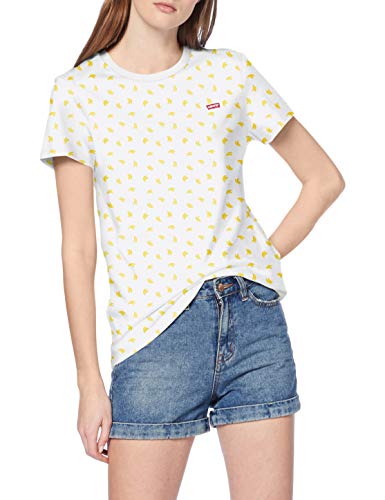Levi's tee Camiseta, Multicolour (Bananas Fun Yellow 0079), Medium para Mujer
