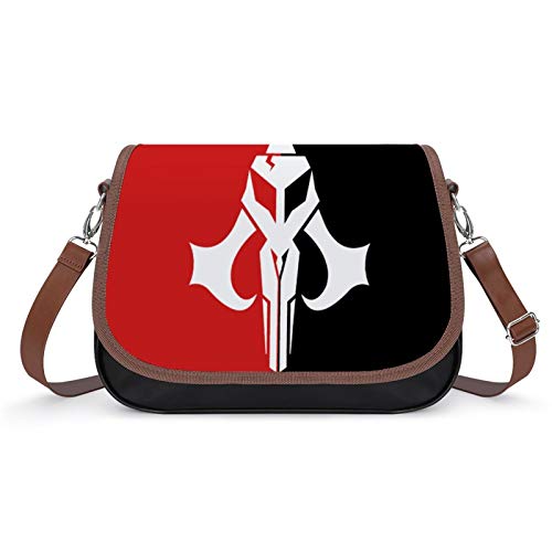 Lionel Philip Bolso cruzado de piel sintética para mujer, diseño de Assassin's Creed Mandalorian Logo Crossbody Bag