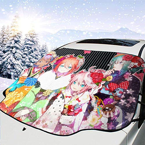 LREFON Visera de sombrilla automática para Parabrisas Delantero Impermeable Inazuma Eleven GO Protector protección contra heladas Invierno vehículos