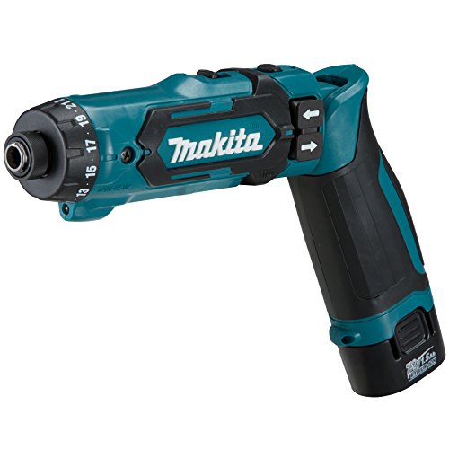 Makita DF012DSE power screwdriver/mpact driver Negro, Azul 200 RPM - Destornillador (7,2 V, Ión de litio, 1500 mAh, 44 mm, 218 mm, 142 mm)