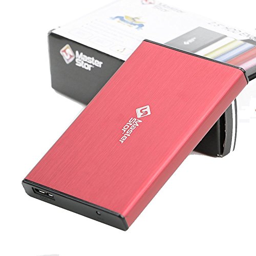 MasterStor 2 años de garantía-USB 3.0 Super-rápido portátil Disco Duro Disco Duro Externo SATA de 2,5 Pulgadas Disco Duro Externa Unidad de Disco Duro portátil (80 GB, Red)