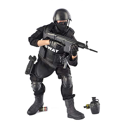 Mecotecn 1/6 Figuras Soldados, 12 Figura de Acción Soldados Figuras Militares Conjuntos de Juegos - SWAT Policía Especial