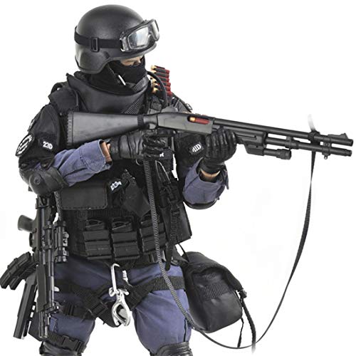 Mecotecn 1/6 Figuras Soldados, 12 SWAT Figura de Acción con Arma, Figuras Militares Conjuntos de Juegos - Attacker