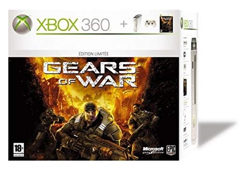 Microsoft Xbox 360 System + Gears Of War - juegos de PC (512 MB, IBM PowerPC, 20 GB, Color blanco, 3,5 kg)