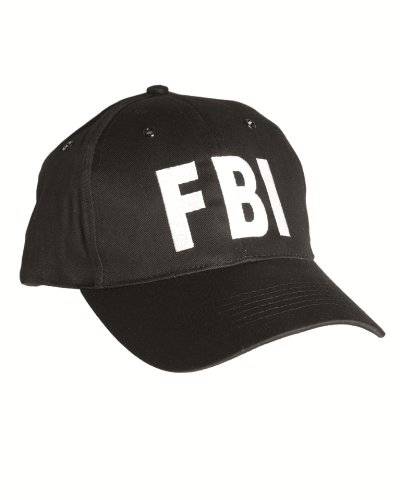 Mil-Tec FBI Gorra de béisbol con Plastic Banda Negro