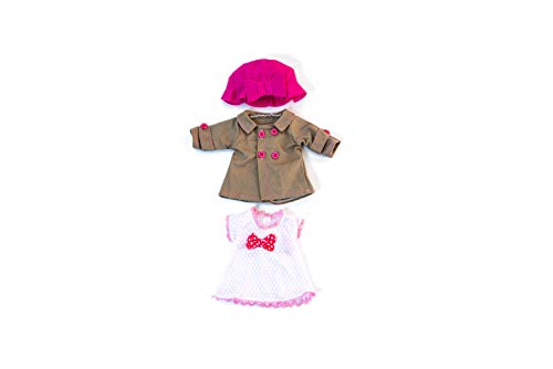 Miniland-31640 Vestido para muñeco, Color rosa y beig (31640 , color/modelo surtido