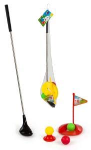 ML Juguetes Juego de Golf para niños 62cm 7 Piezas Barra de Metal Completo Productos de Golf Práctica Juego de Golf Juguetes de Golf para Interiores y Exteriores