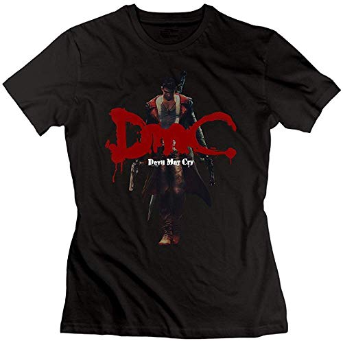 Mlsker Woman Short Sleeve Devil May Cry Dmc Storyline Onimusha Game T-Shirts Design Top （Size:M