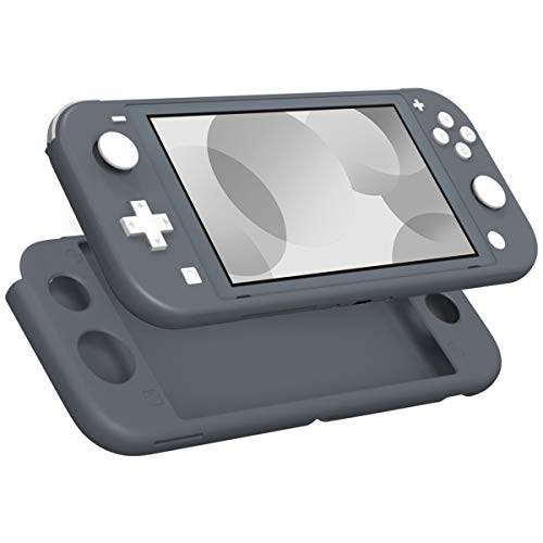 MoKo Funda Compatible con Nintendo Switch Lite, Cubierta de Silicona Portátil Ultra Delgada Caja Protectora de Viaje para Nintendo Switch Lite 2019 – Gris