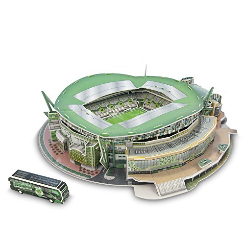 NANOSTAD Disney, Puzzle 3D Estadio Jose Alvalade Original de Sporting Lisboa (35103), Multicolor (Kick Off Games 1)