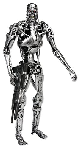 NECA 7 Pulgadas clásico Terminator Endoesqueleto Figura en Las Figuras de Ventana de acción - Figura Terminator T-800 Endosqueleto (18cm)