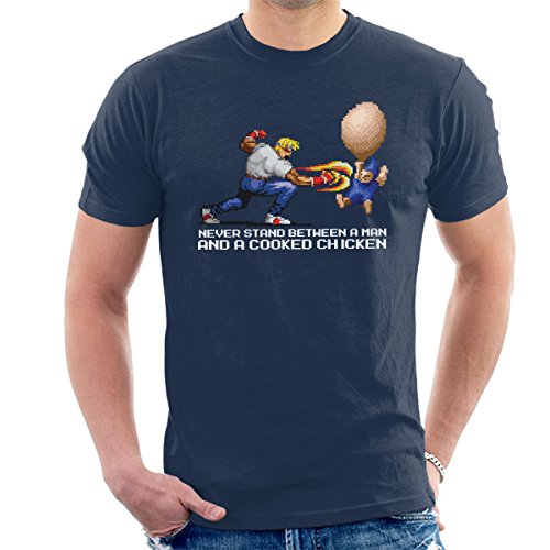 Never Stand Between A Man And A Cooked Chicken Streets of Rage Golden Axe Men's T-Shirt