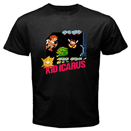 New Kid Icarus NES Retro Action Game Men's Black T-Shirt Size S to 3XL,2XL