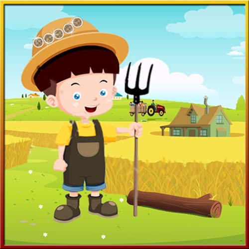 Niño pequeño granjero