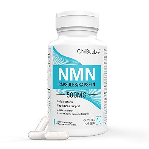 NMN Suplementos | 500 mg por cápsula | Potente aumento de los niveles de NAD + para mejorar el rendimiento mental y antienvejecimiento | 60 cápsulas de mononucleótido de nicotinamida (1 PACK)