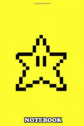 Notebook: 8 Bit Star , Journal for Writing, College Ruled Size 6" x 9", 110 Pages