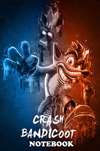 Notebook: Crash Bandicoot , Journal for Writing, College Ruled Size 6" x 9", 110 Pages