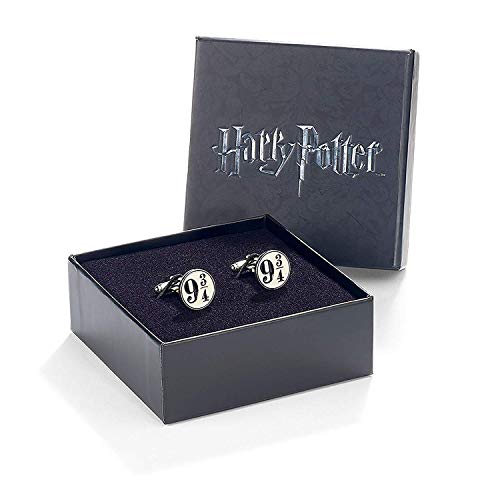 Oficial Warner Bros Harry Potter plataforma 9 3/4 plateado gemelos